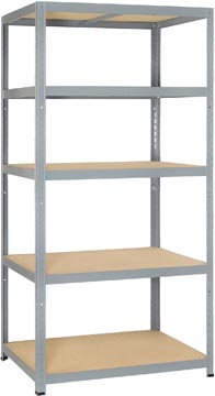 Avasco étagère Strong 265, ft 176 X 90 X 60 cm, 5 tablettes, galvanisé