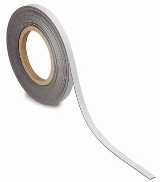 MAUL Bande de marquage magnétique 10mtx10mm, blanc