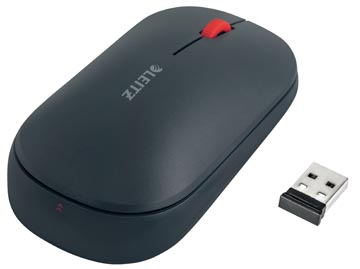 Draadloze muis cosy grijs leitz