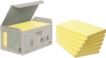 B.6 post-it notes recycled 655-1b 76 x 127 mm jaune