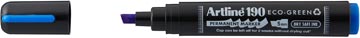 Artline marqueur permanent Drysafe 190 Eco-Green, 2-5 mm, point biseautée, bleu