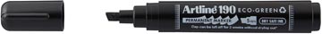 Artline marqueur permanent Drysafe 190 Eco-Green, 2-5 mm, point biseautée, noir
