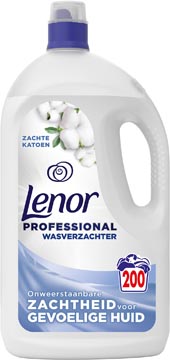 Lenor Professional adoucissant, fraîcheur Soft Cotton, flacon de 4 l