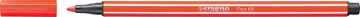 Viltstift pen 68 rood stabilo