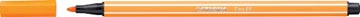 Viltstift pen 68 oranje stabilo