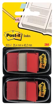 Post-it index  rouge - duo pack