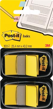 Post-it index jaune - duo pack