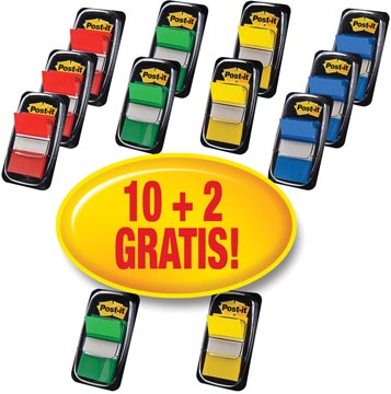 Post-it index 680  10+2 gratuit