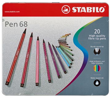 D.20 viltstiften pen 68 stabilo