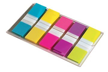 Index flags smal 5 x 20 tabs 12 x 43 mm assortis post-it