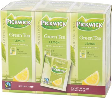 P.25 theezakjes groene thee met lemon pickwick