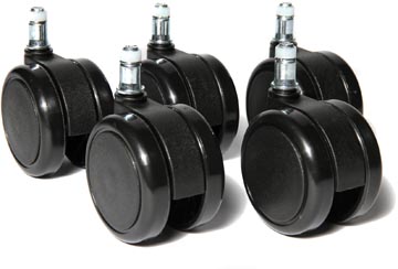 Topstar wielen voor tapijt, diameter 65 mm, pak van 5 stuks