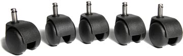 Topstar wielen voor tapijt, diameter 50 mm, pak van 5 stuks