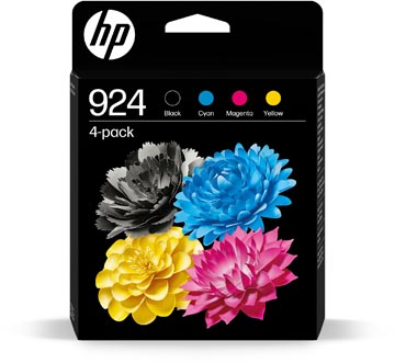 HP cartouche d'encre 924, 400 - 500 pages, OEM 6C3Z1NE, 4 couleurs