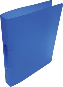 Carnet à anneaux pp 2 anneaux 25 mm a4 transparent bleu alpha