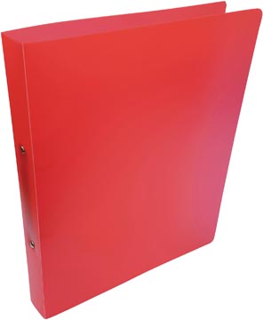 Classeur 2 anneaux pp couleurs transparent rouge alpha