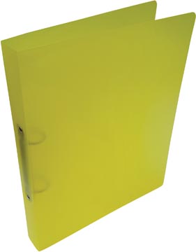 Classeur 2 anneaux pp couleurs transparent jaune alpha