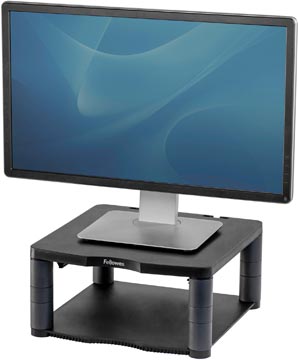 Monitorstandaard premium met basis donkergrijs fellowes