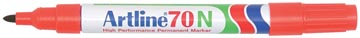 Permanent marker artline 70 rood