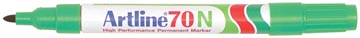Permanent marker artline 70 groen