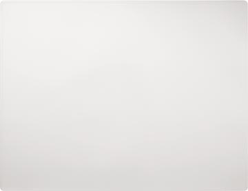 Onderlegger met siergroef 650 x 500 mm transparant wit durable