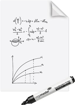 Magic chart whiteboard folie 60 x 80 cm legamaster