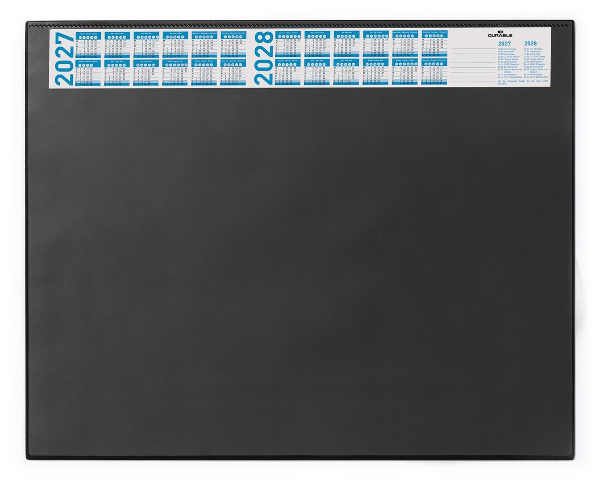 Sous-main 52x65 cm noir durable