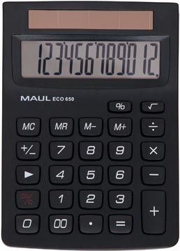 Maul calculatrice de bureau ECO 650, noir