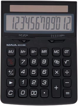 Maul calculatrice de bureau ECO 850, noir