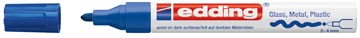 Glanslakmarker e-750 cr blauw edding
