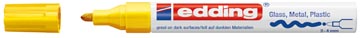 Glanslakmarker e-750 cr geel edding