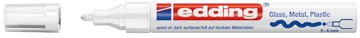 Glanslakmarker e-750 cr wit edding
