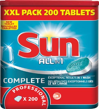 B.200 tablettes pour lave-vaisselee all-in 1 sun