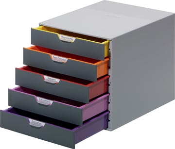 Ladenblok varicolor 5 lades durable