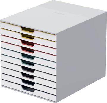 Ladenblok varicolor 10 lades wit durable