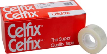 Ruban adhesif crystal clear 19mm x 33m celfix
