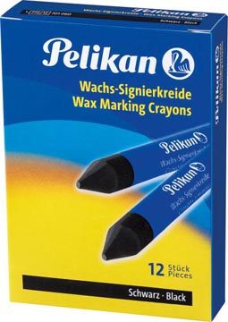 Boite 12 crayons cire pk noir