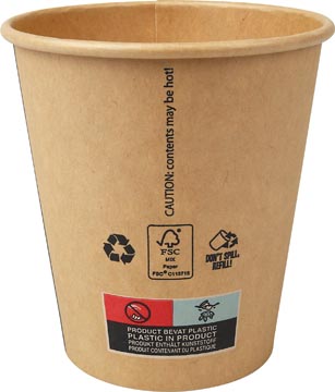 P.50 kartonnen bekers (altijd koffie) 250 ml diam. 90 mm conpax