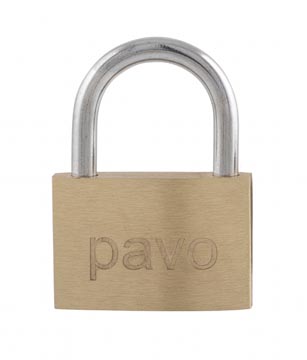 Pavo hangslot 40 mm, met sleutelslot