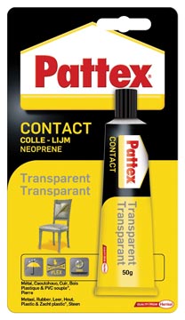 Contactlijm transparant tube 50 gr pattex