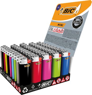BIC Mini briquet à pierre, présentoir de 50 pièces
