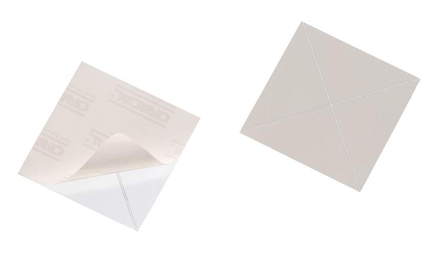 D.100 cornerfix zelfklevende hoes 75 x 75 mm durable