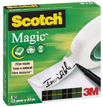 Ruban adhesif scotch magic 12mm x 33m