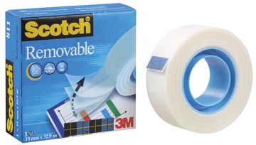 Scotch magic ruban adhesif removable 19mmx33m