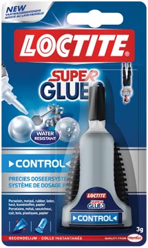 Secondelijm super glue control 3 gr loctite