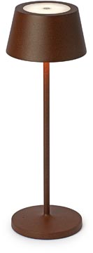 MAUL lampe de table Nina, LED, dimmable, sur pied, brun