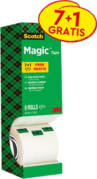 P.8 rolletjes kleefband 19mm x 33m scotch magic tape
