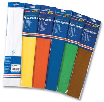 Papier crepon 50 cm x 2,5 m blanc folia