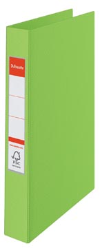 Ringmap vivida pp 2 ringen 25 mm rug 42 mm a4 groen esselte