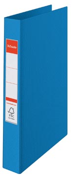 Ringmap pp 4 o-ringen 25mm rug 42mm a4 blauw esselte 